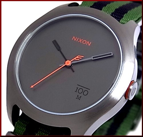 【NIXON/ニクソン】QUAD/クワッド ボーイズ 腕時計 サープラス/ブラック ナイロン【2012年SUMMER 新作】 A344-1151（送料無料）