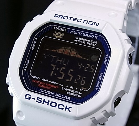 カシオ/G-SHOCK【CASIO/Gショック】G-LIDE/Gライド ソーラー電波腕時計 ホワイト【国内正規品】GWX-5600C-7JF