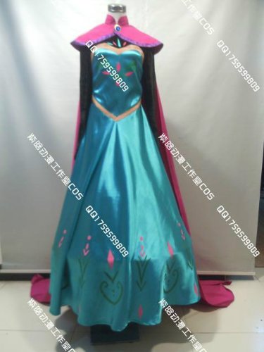 ディズニー アナと雪の女王 Frozen エルサ 戴冠式 ドレス +マント コスプレ クリスマス ハロウィン イベント オーダーサイズ可能