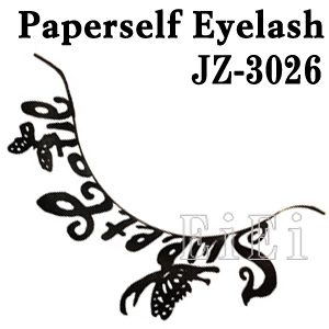 JZ-3026 アートペーパーラッシュ,つけまつげ,プロ用,紙のつけまつ毛,新感覚のアイラッシュ 蝶と文字